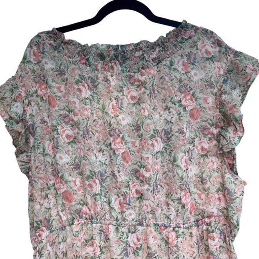Hayden Pink Floral Midi Dress - Picture 3 of 6